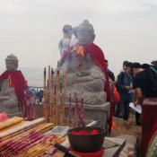 Les sculptures de pierre du Mont Baoding.
