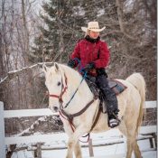 Au Québec a cheval Hiver comme été, dans un Ranch magnifique