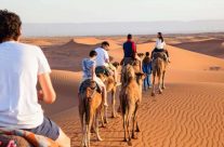 Initiation à la randonnée en famille dans le désert marocain Initiation à la randonnée en famille dans le désert marocain